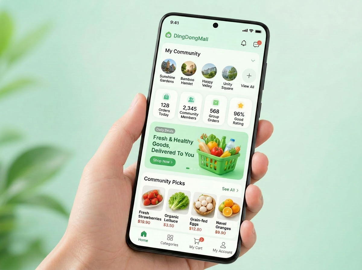 DingDongMall community shopping app